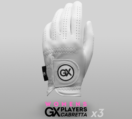3 Pack Womens Players Cabretta Glove