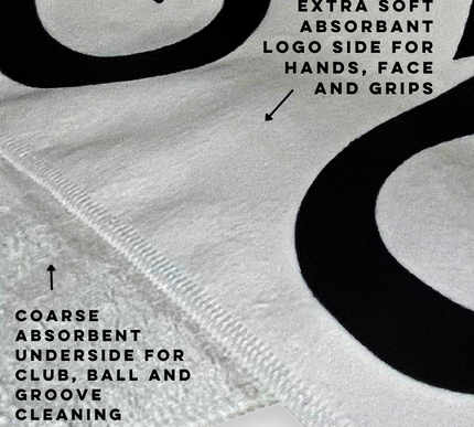 Black GX Large Tour Towel (59cm x 105cm)